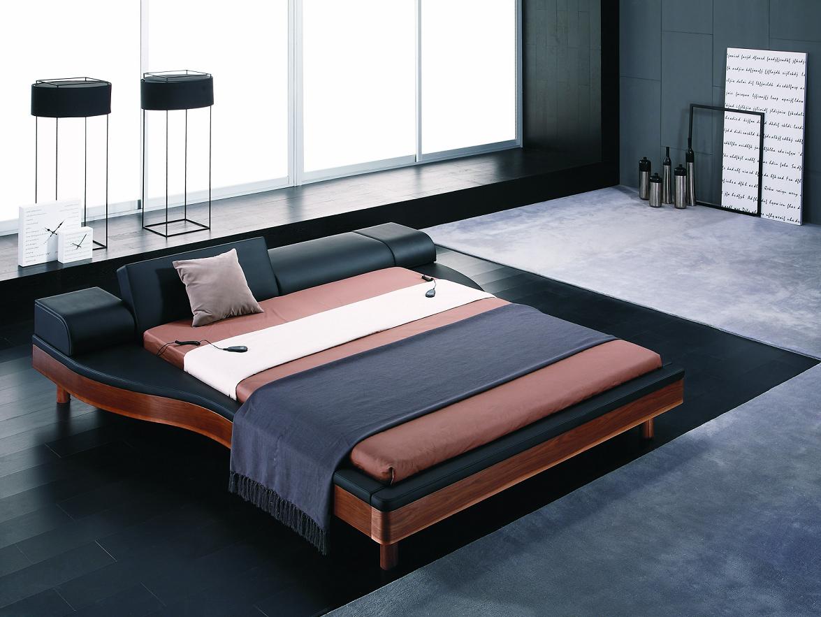 Portofino Adjustable Leatherette Bed with built-in Nightstands