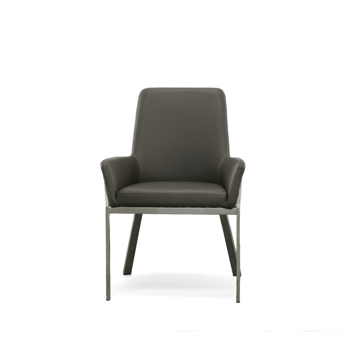 Robin Modern Grey Bonded Leather Dining Chair