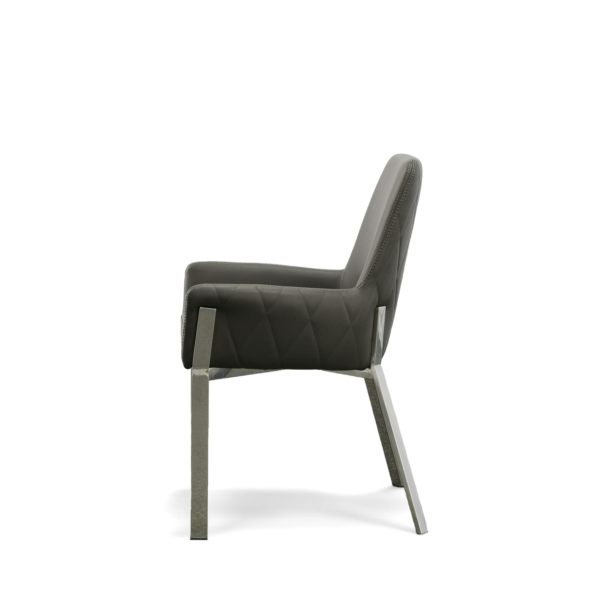 Robin Modern Grey Bonded Leather Dining Chair