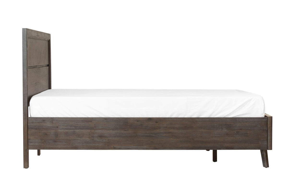 Roger - Eastern King Mid-century Acacia Bed