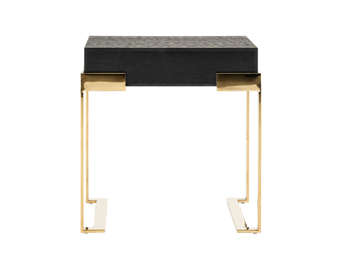Rothsay - Modern Wenge + Gold Nightstand