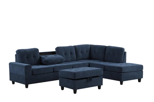 44Heights Reversible Sectional + Ottoman