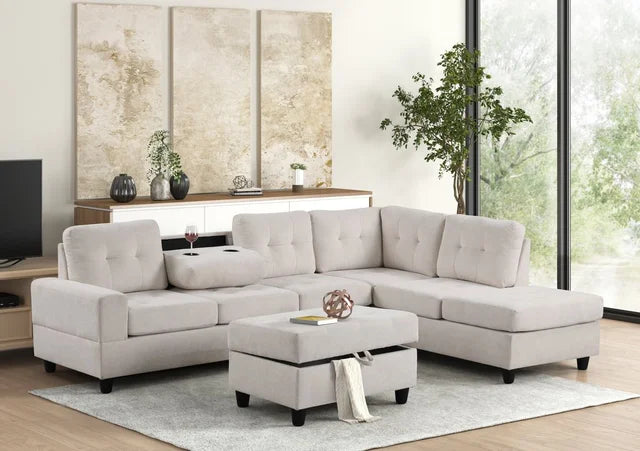 45Heights Reversible Sectional + Ottoman