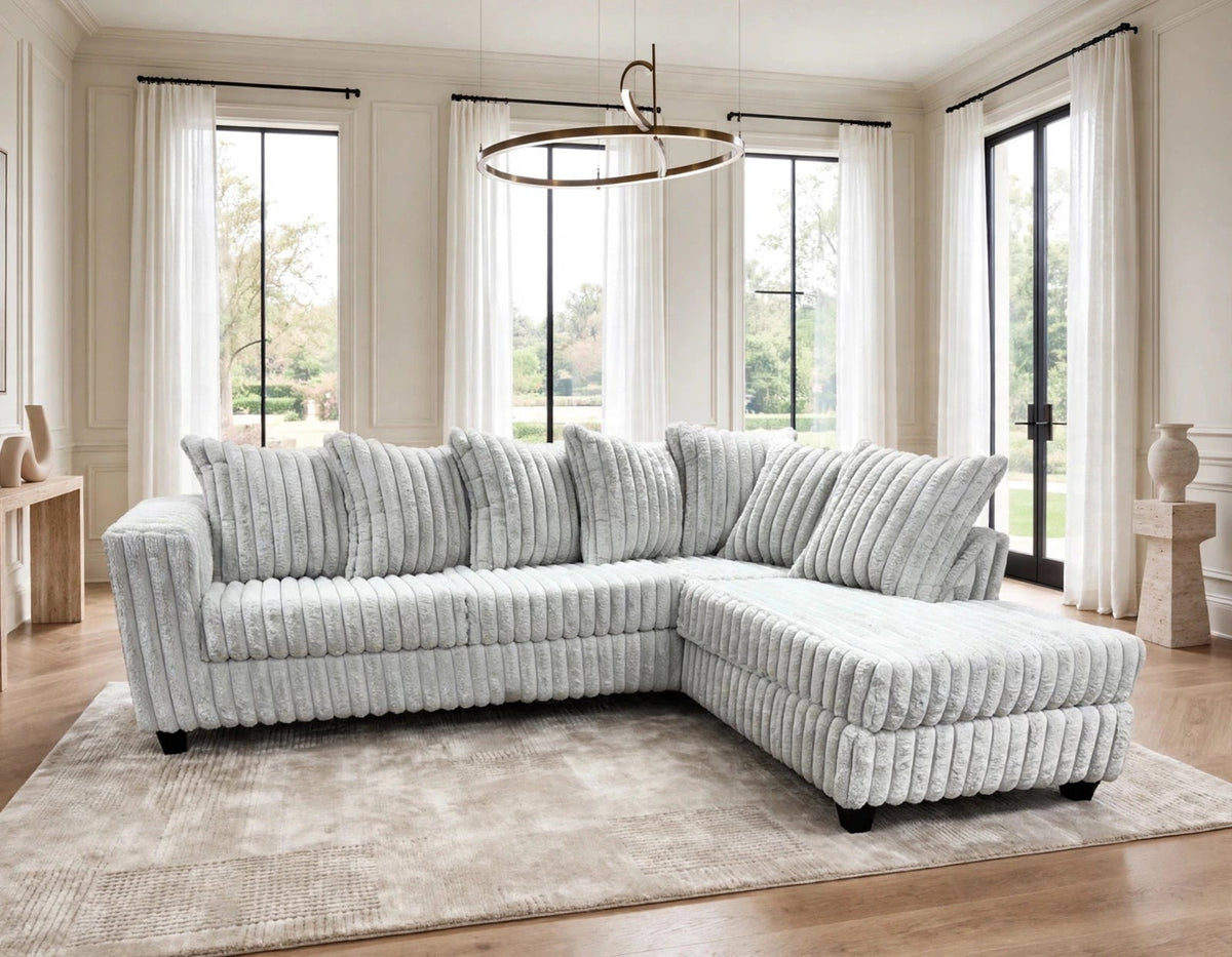 Stone Line Corduroy Sectional
