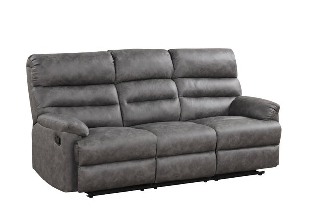 Charcoal Sovereign Reclining Sofa, Loveseat & Chair Set - studio shot