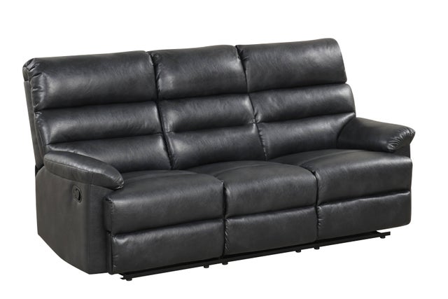 Noir Sovereign Elite Reclining Sofa, Loveseat & Chair Set - studio shot
