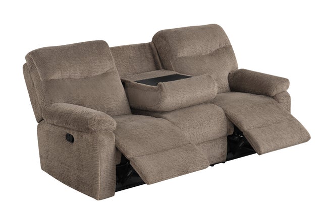 Cognac Regent Reclining Sofa, Loveseat & Chair Set - studio shot