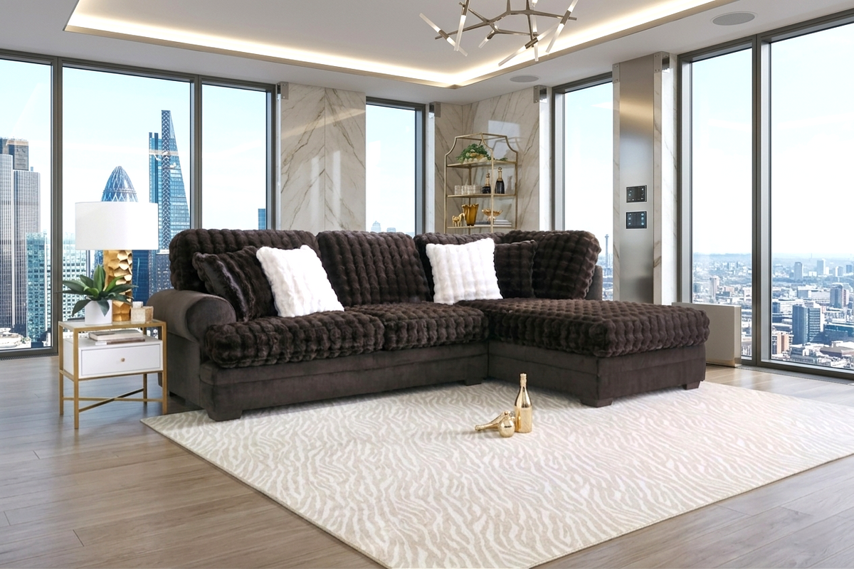Kama Espresso Contemporary Sectional