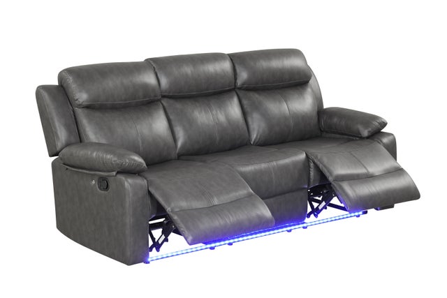 Charcoal Camden Reclining Sofa, Loveseat & Chair Set - studio shot