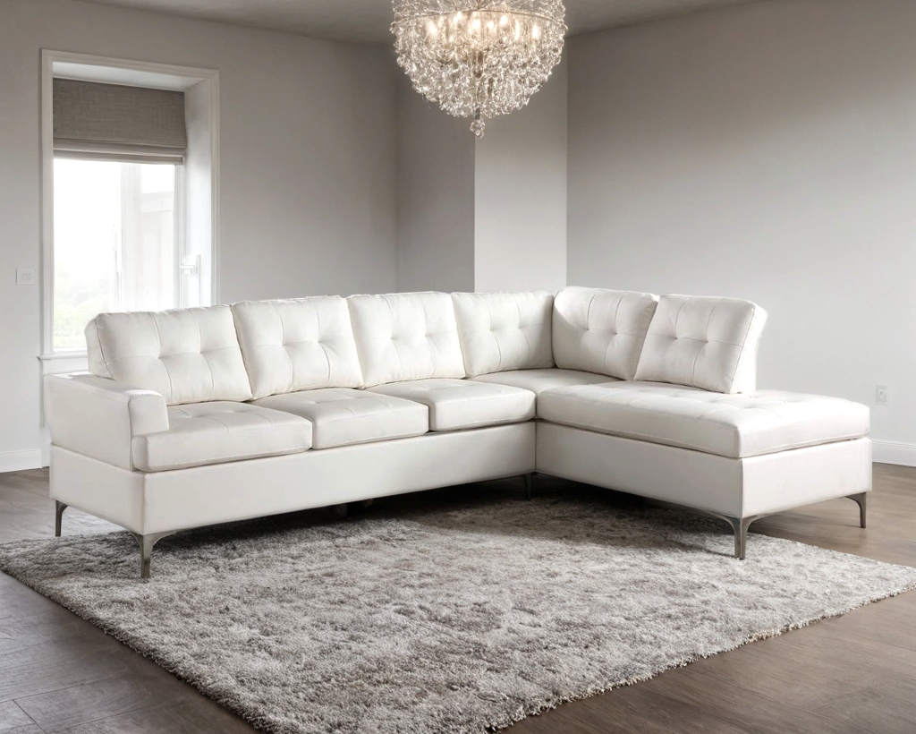 Vintage White Sectional