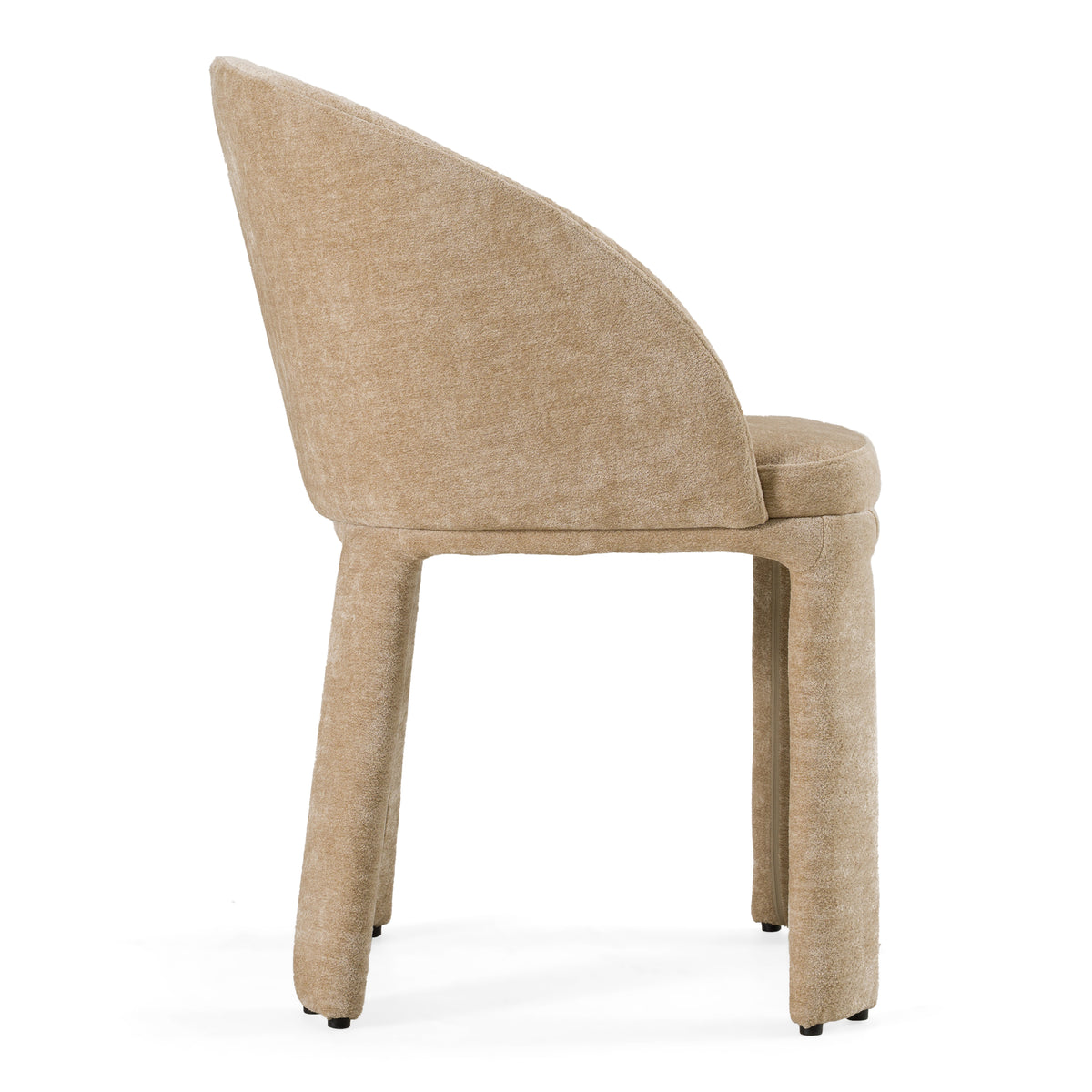Sarkis - Modern Beige Velvet Dining Chair - original 2