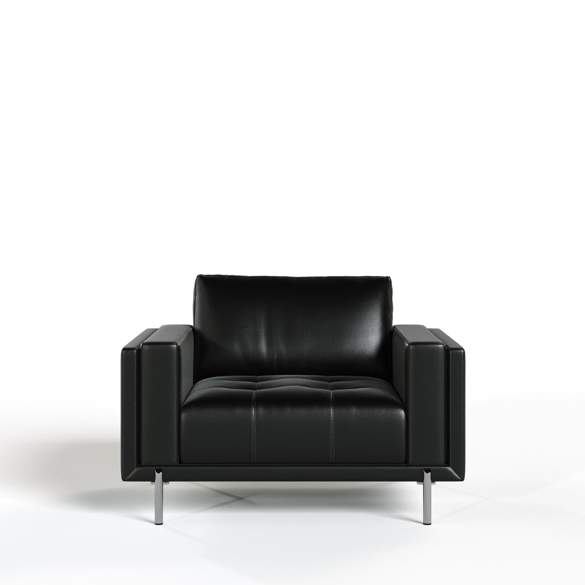 Schmidt - Modern Black Leather Chair