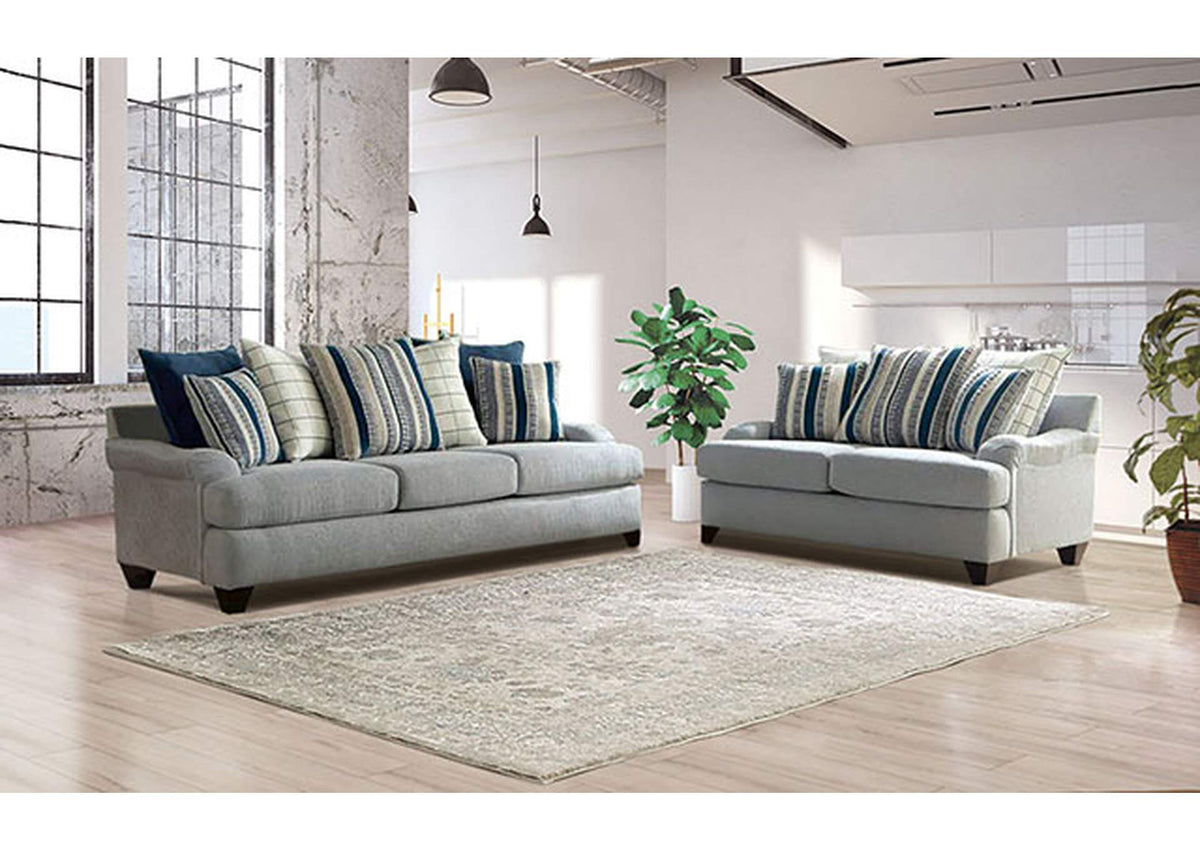 Plaistow Gray Transitional Living Room Set