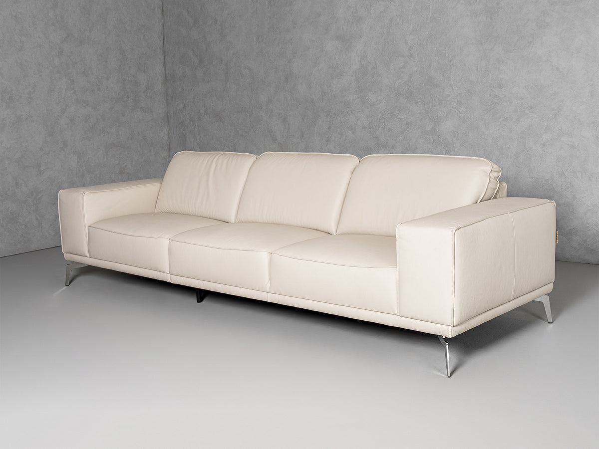 Soho - Italian Grey Leather Sofa