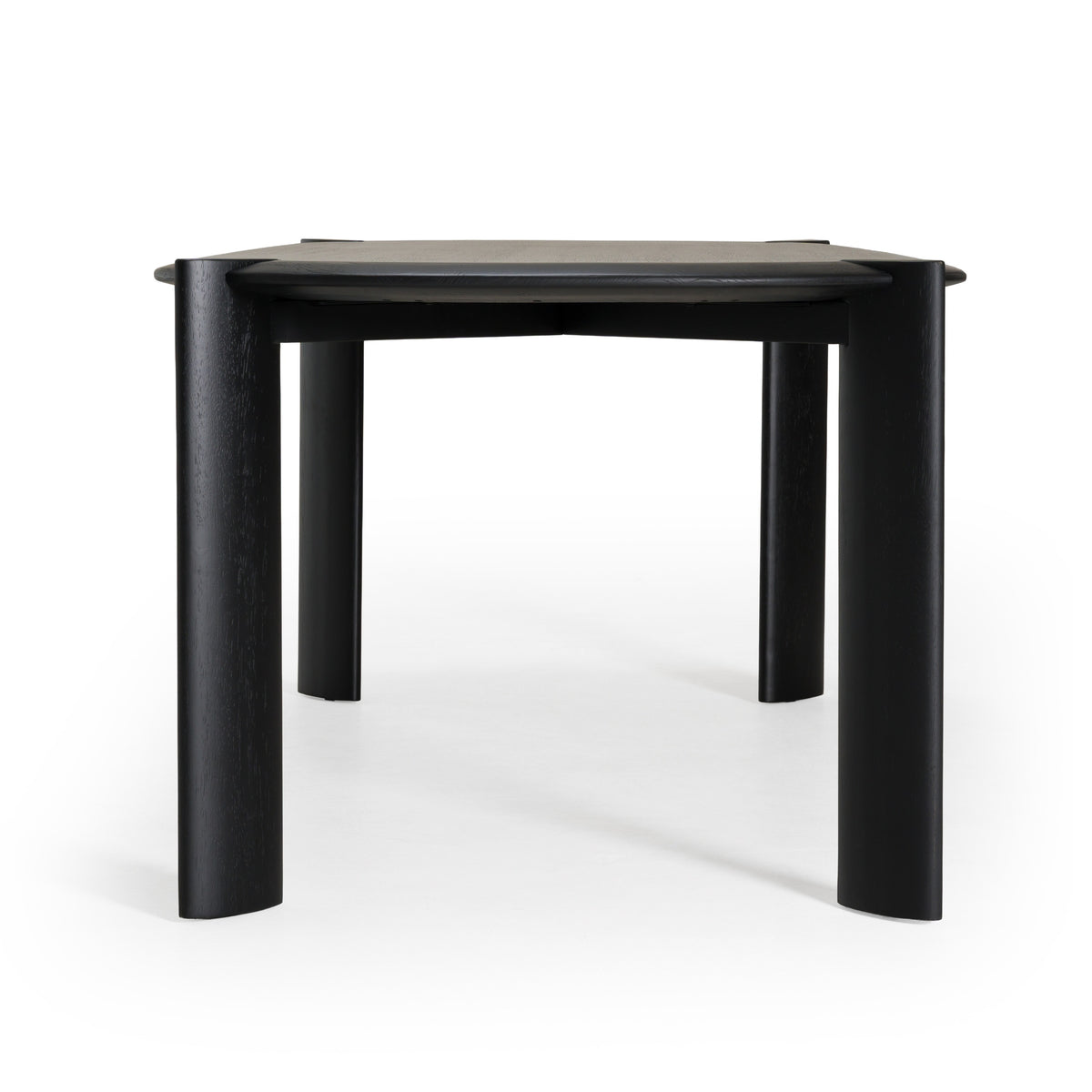 Steven - Modern Black Oval Dining Table