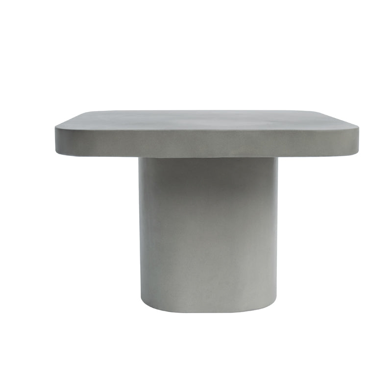 Flores Modern Grey Concrete End Table