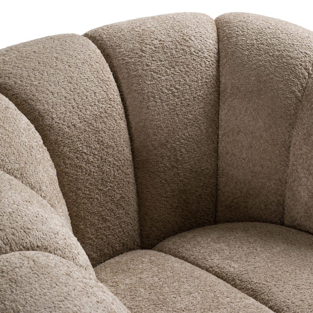 Suki - Modern Taupe Fabric Lounge Chair - original 5