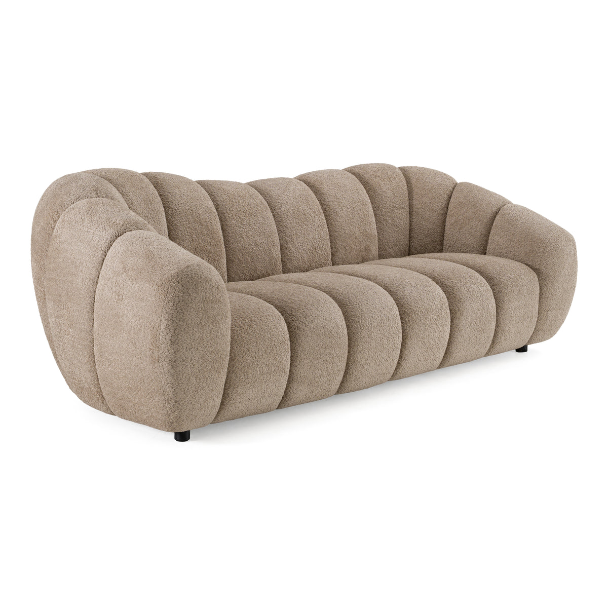 Suki - Modern Taupe Fabric Sofa - original 2