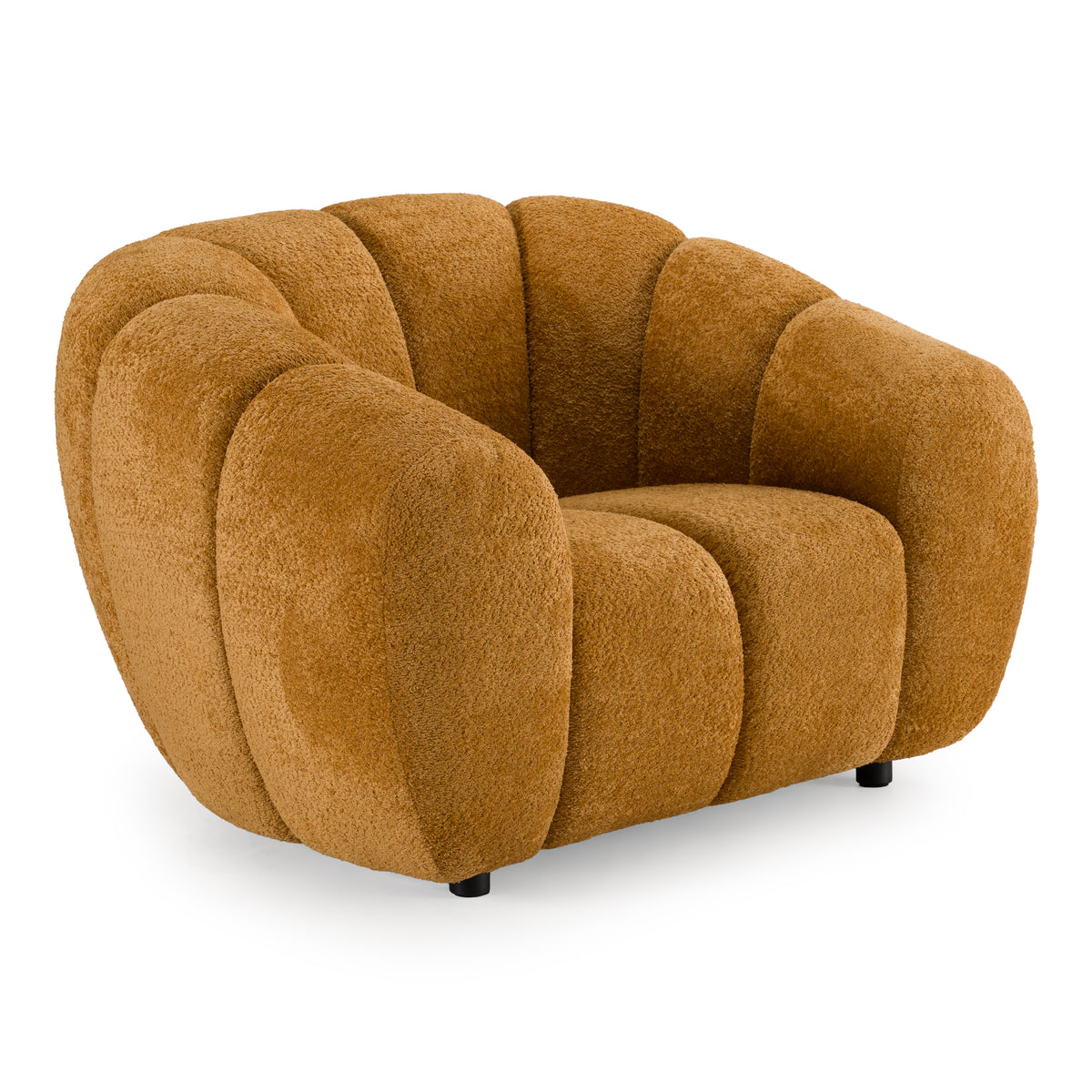 Suki - Modern Camel Fabric Lounge Chair - original 2