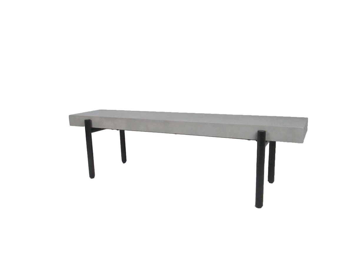 Timlin - Modern Concrete & Metal Bench