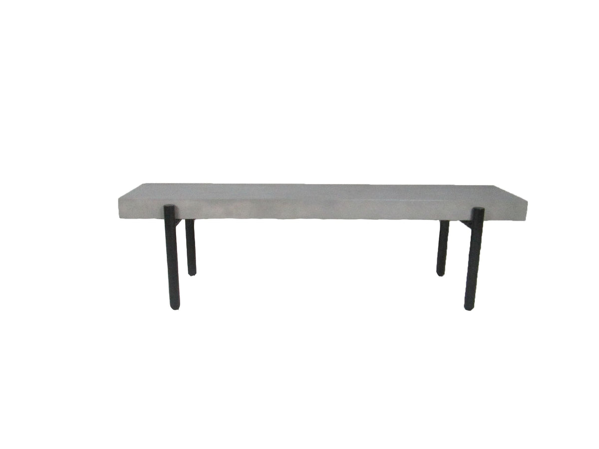 Timlin - Modern Concrete & Metal Bench
