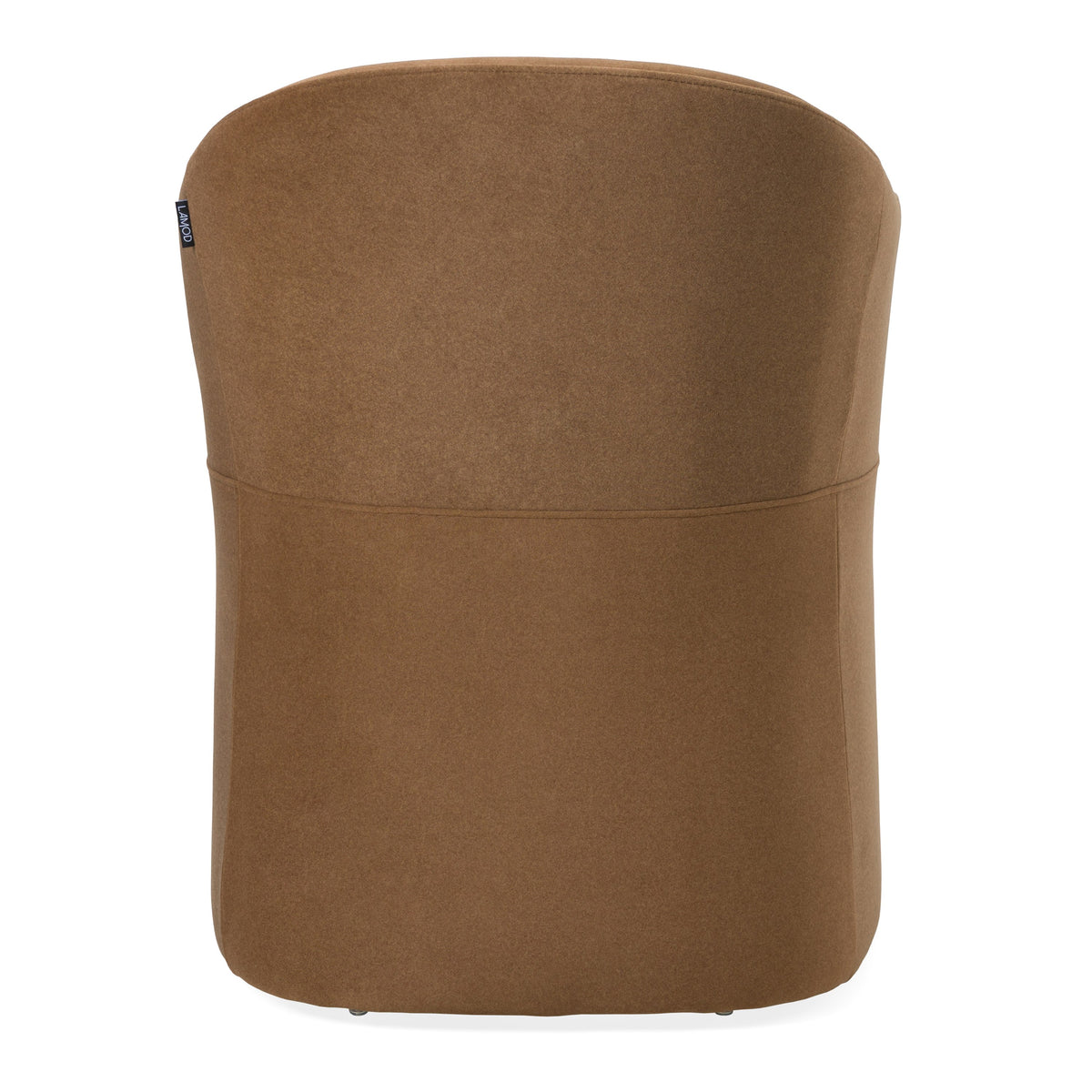 Timothy - Modern Brown Fabric Dining Chair w/ Castor Wheels