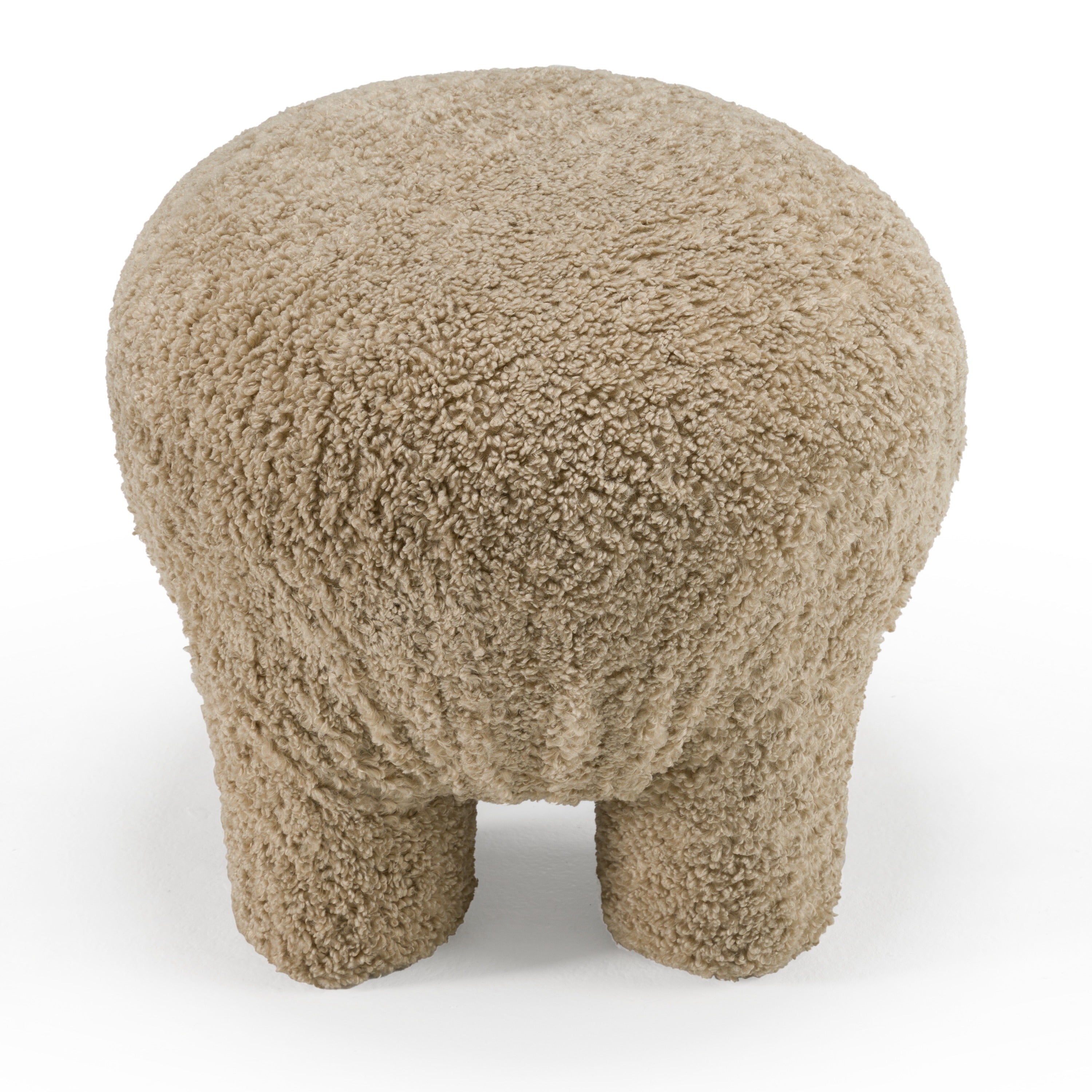 Divani Casa Trevor - Modern Tan Fabric Ottoman
