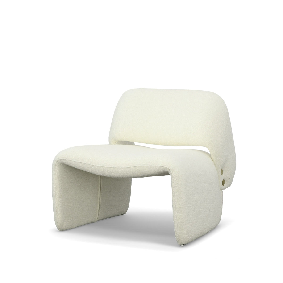 Tristan Modern Off White Fabric Accent Chair