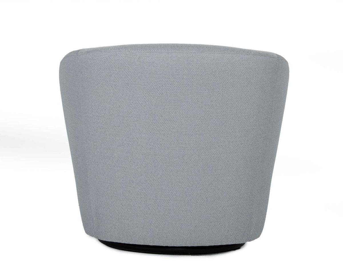 Tyson - Modern Grey Fabric Accent Chair
