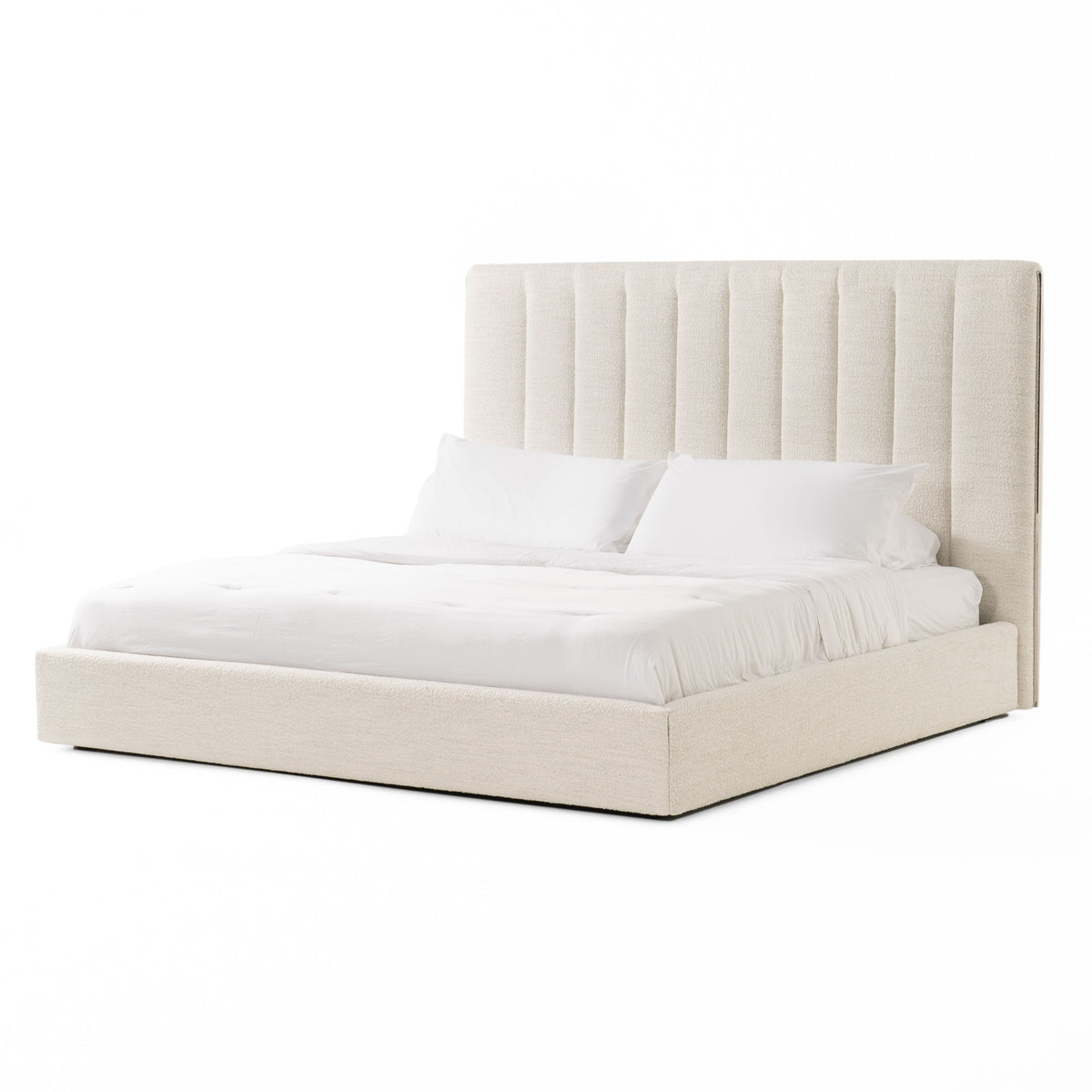 Valhalla - Contemporary White Fabric Bed