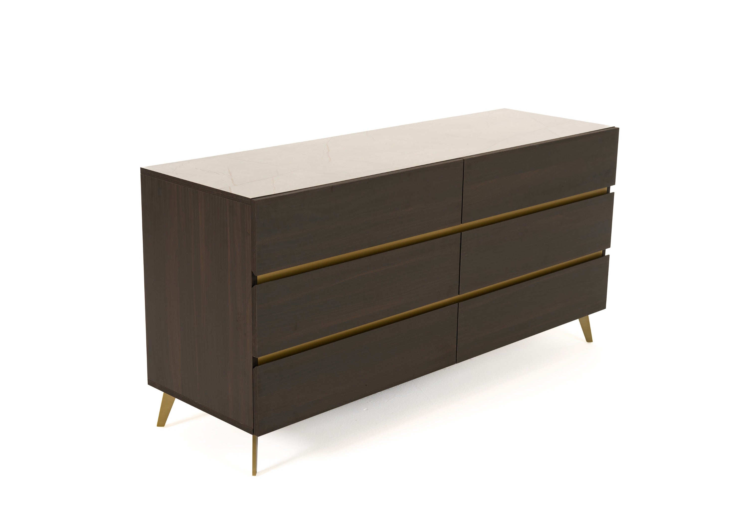 Nova Domus Velondra - Modern Eucalypto + Marble Dresser