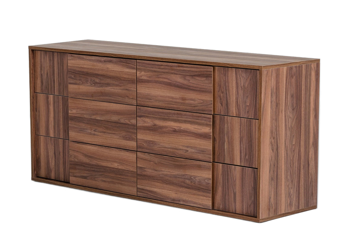 Asus - Italian Modern Walnut Dresser