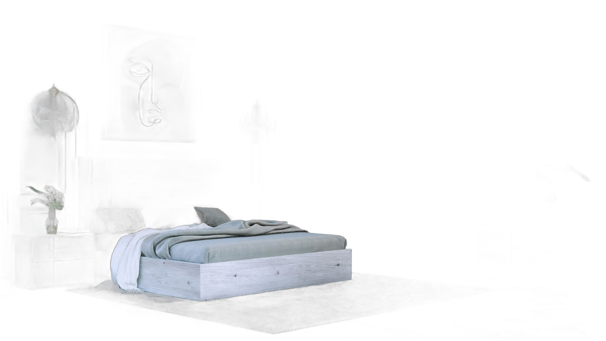 Asus - Modern Italian White 4-Piece Bedroom Set
