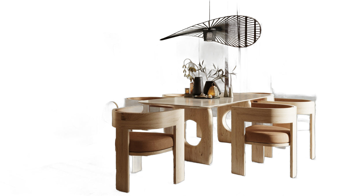 Osaka - Modern Natural Ash + Rattan Buffet