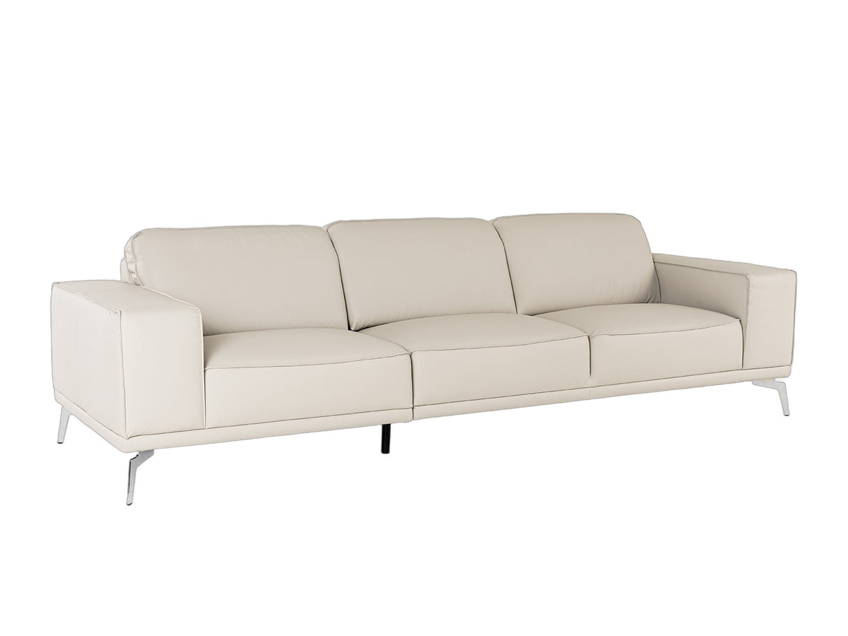 Soho - Italian Grey Leather Sofa