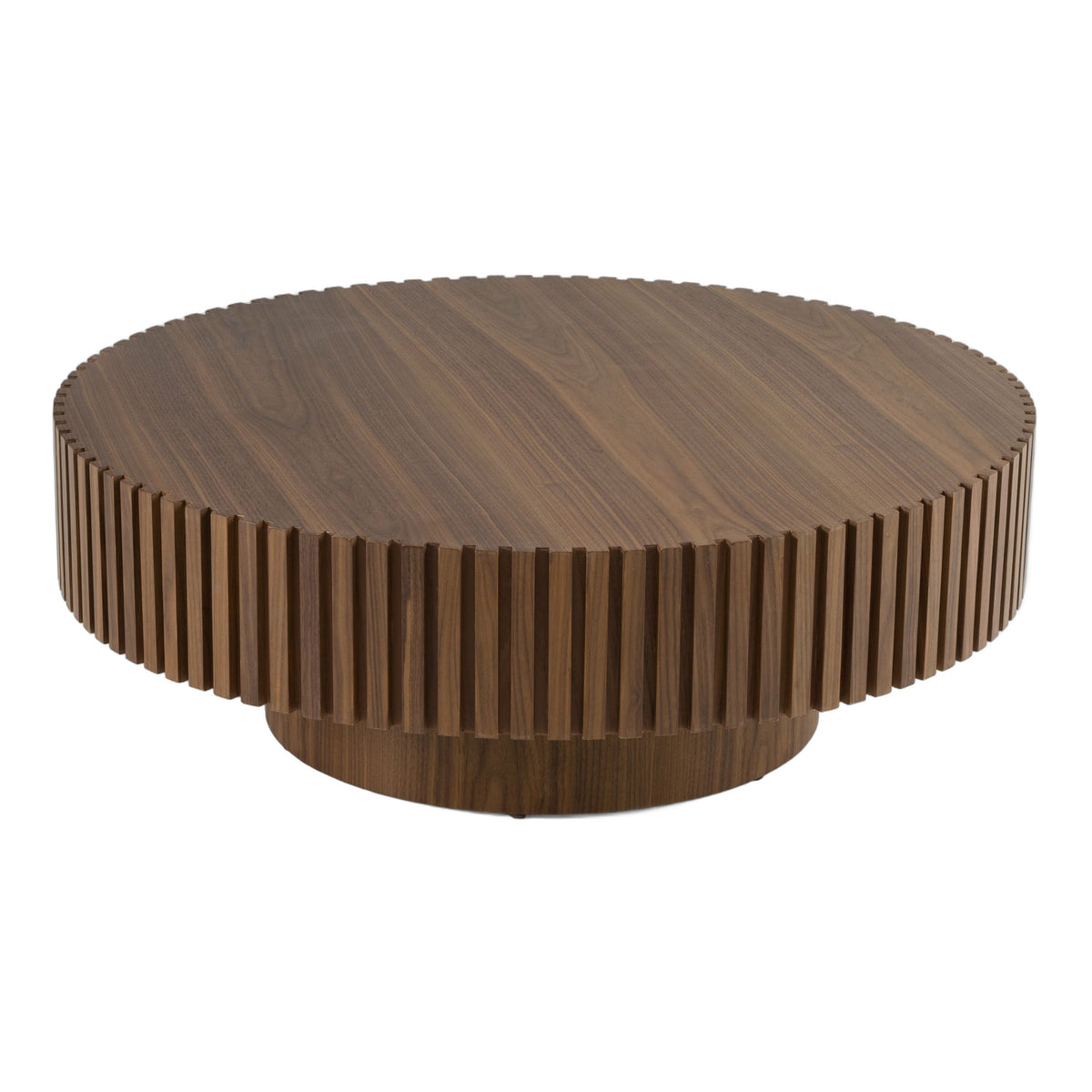 Pierre - Modern Walnut Large Round Coffee Table