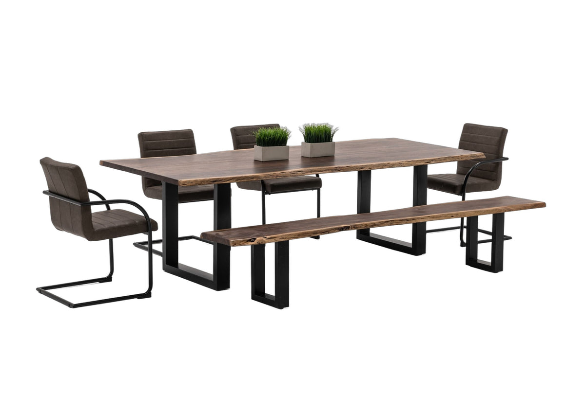 Taylor - X-Large 102" Modern Live Edge Wood Dining Table