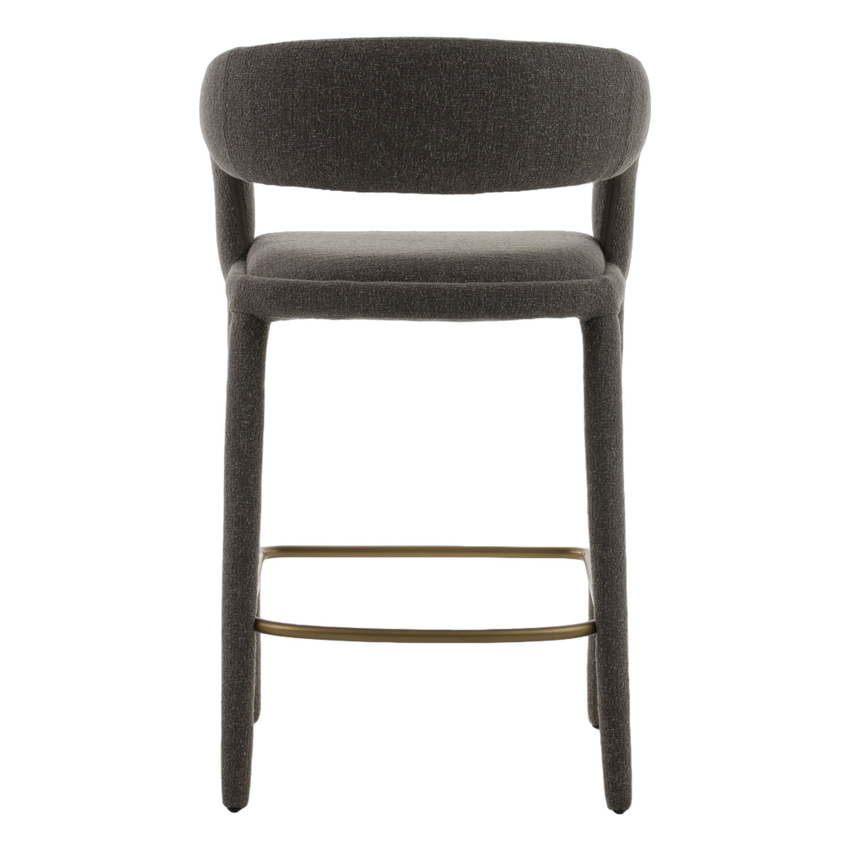 Faerron - Modern Grey Fabric Counter Chair