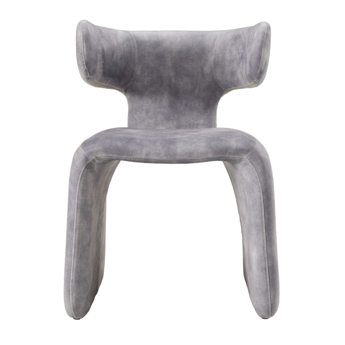 Bergman - Modern Grey-Blue Velvet Dining Chair