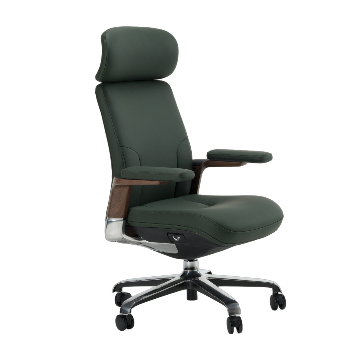 Johnson - Modern Green Leather Executive Office Chair