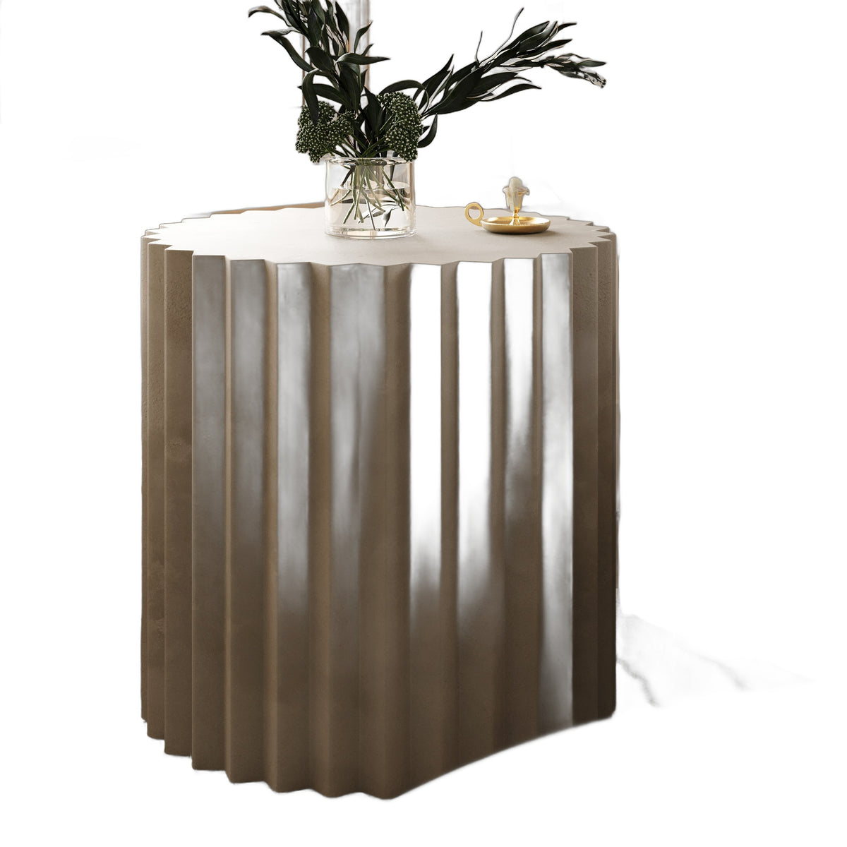 Evadale - Modern Grey Concrete End Table