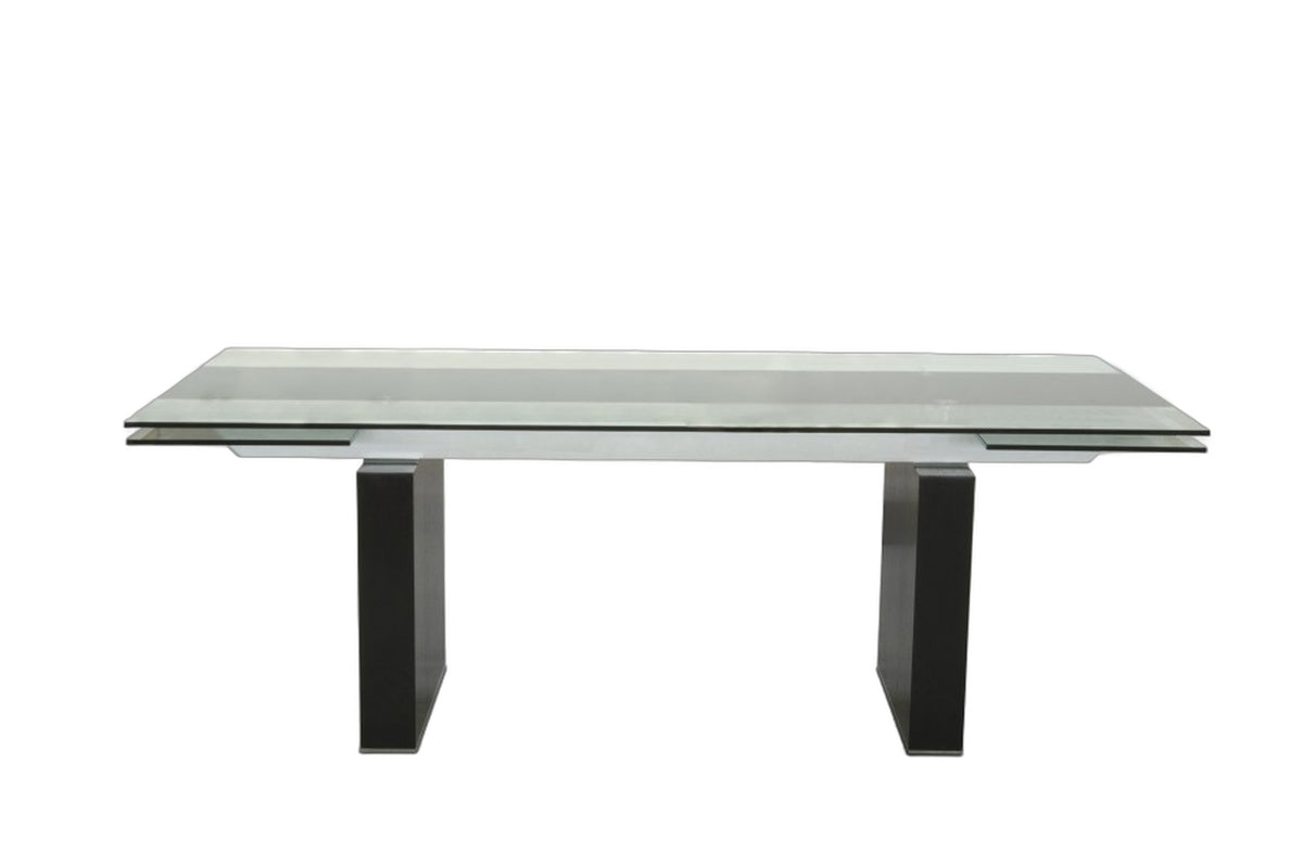 Lisbon Modern Glas Extendable Dining Table