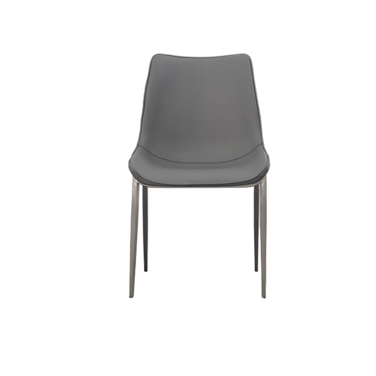 Frasier - Modern Grey Eco-Leather Dining Chair (Set of 2)