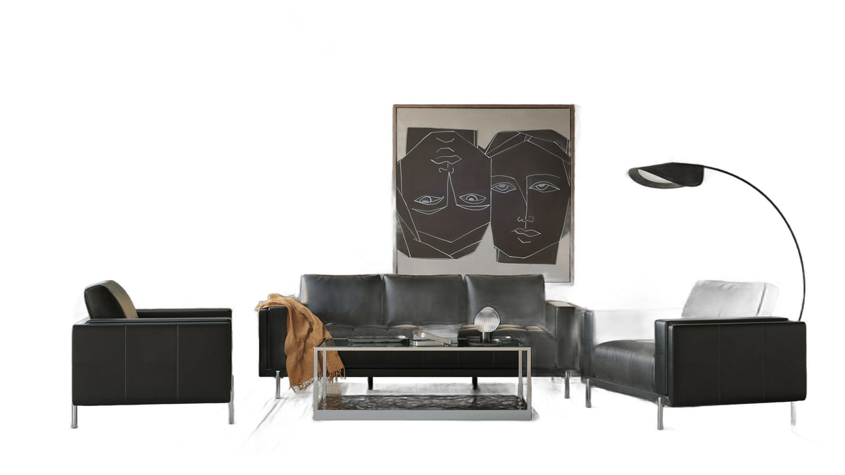 Schmidt - Modern Black Leather Chair