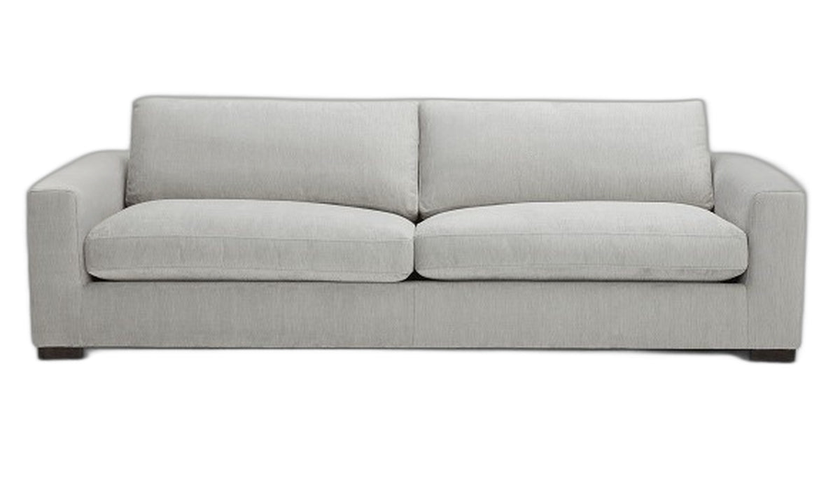 Poppy - Modern White Fabric Long Sofa