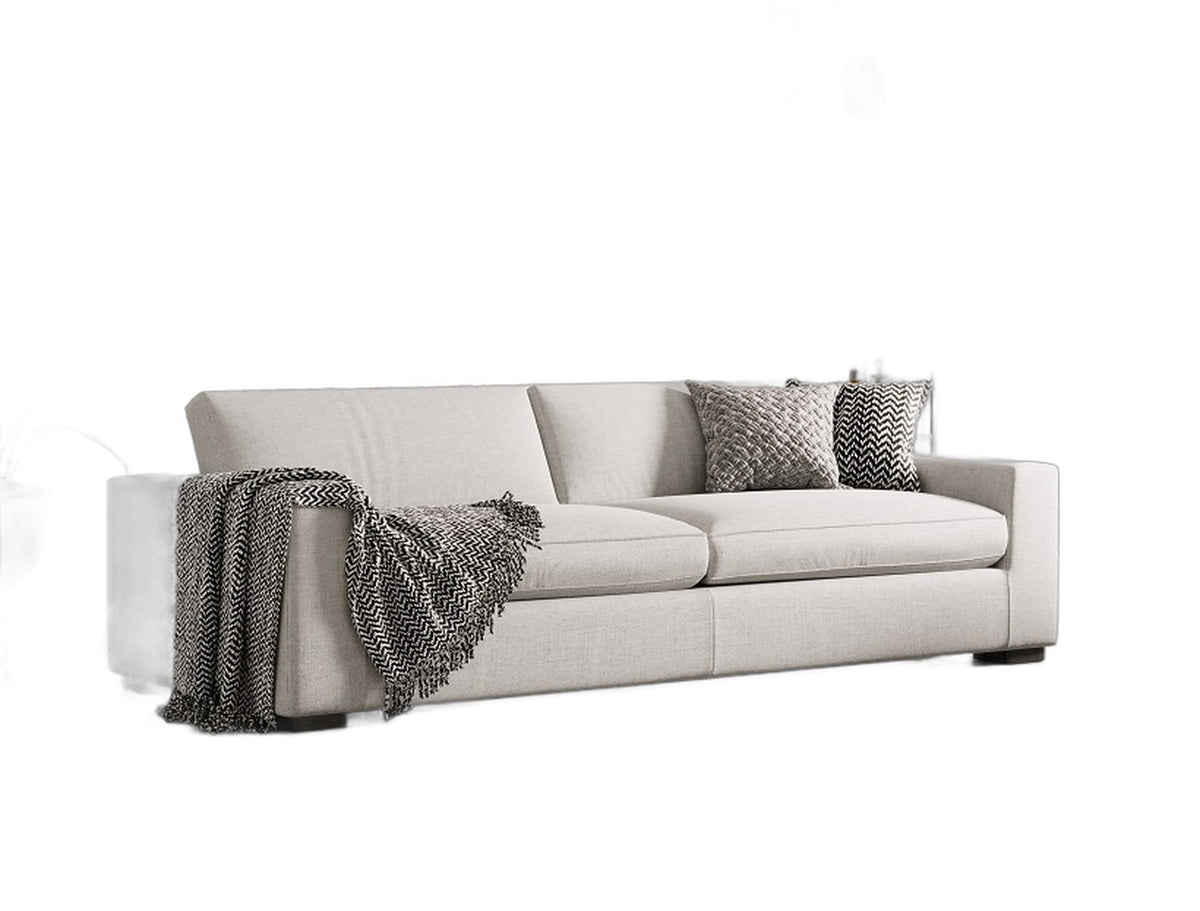 Poppy - Modern White Fabric Sofa