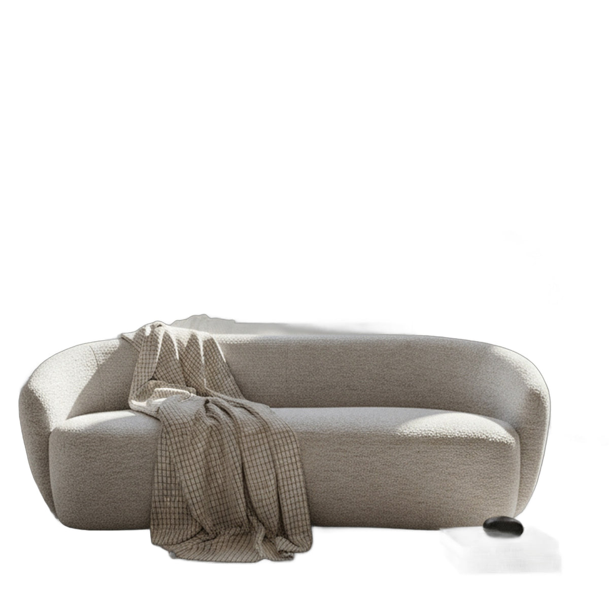Omaha - Modern Off White Fabric Sofa