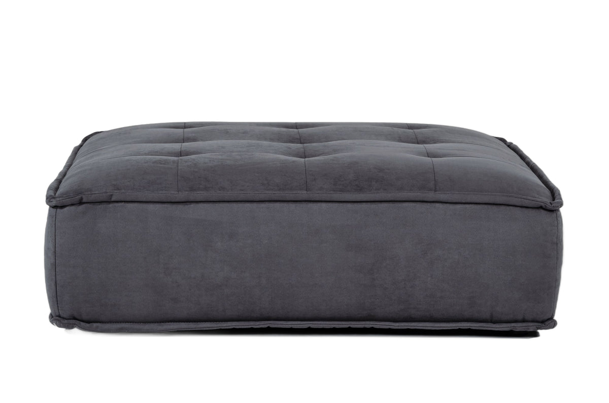 Nolden - Waterproof Dark Grey Fabric Ottoman