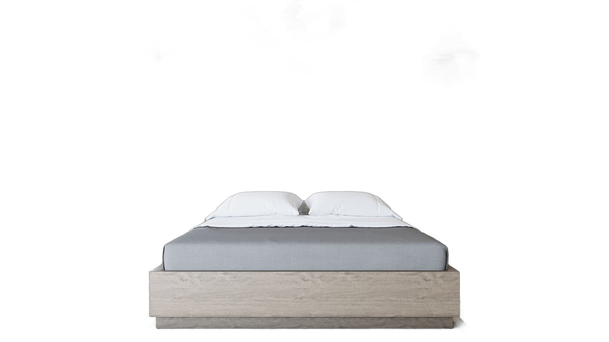 Eastern King Samson - Contemporary Grey & Silver Bedroom Set