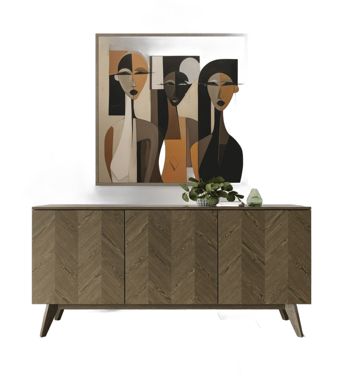 Costello - Mid-Century Modern Wenge Buffet